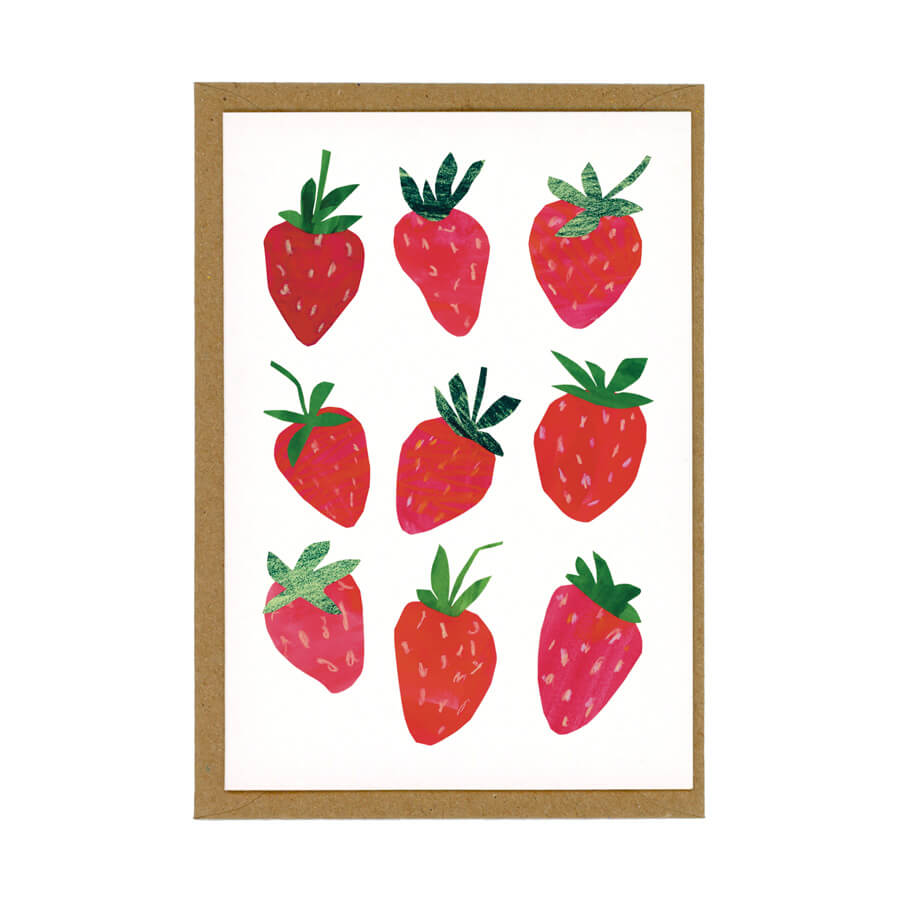 Lots of Strawberries Greeting Card