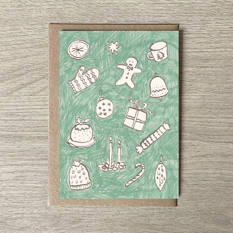 Winter Moments Christmas Greeting Card