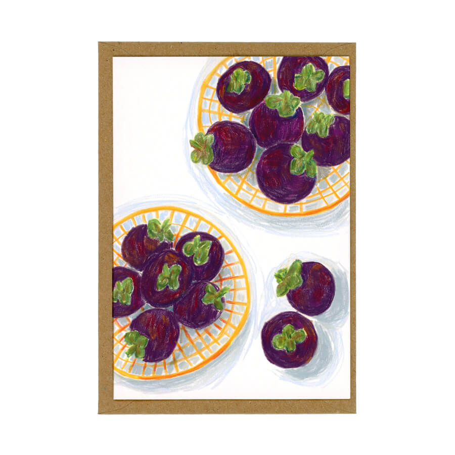 Mangosteen in Basket Card