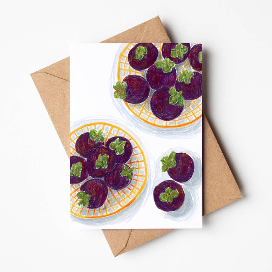 Mangosteen in Basket Card